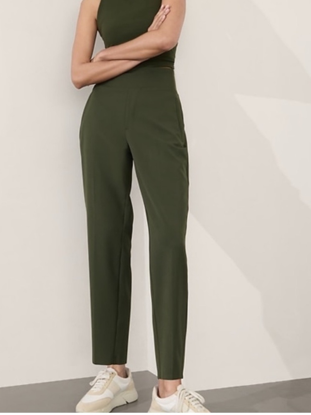 Athleta Endless High Rise Pant Olive Size 2